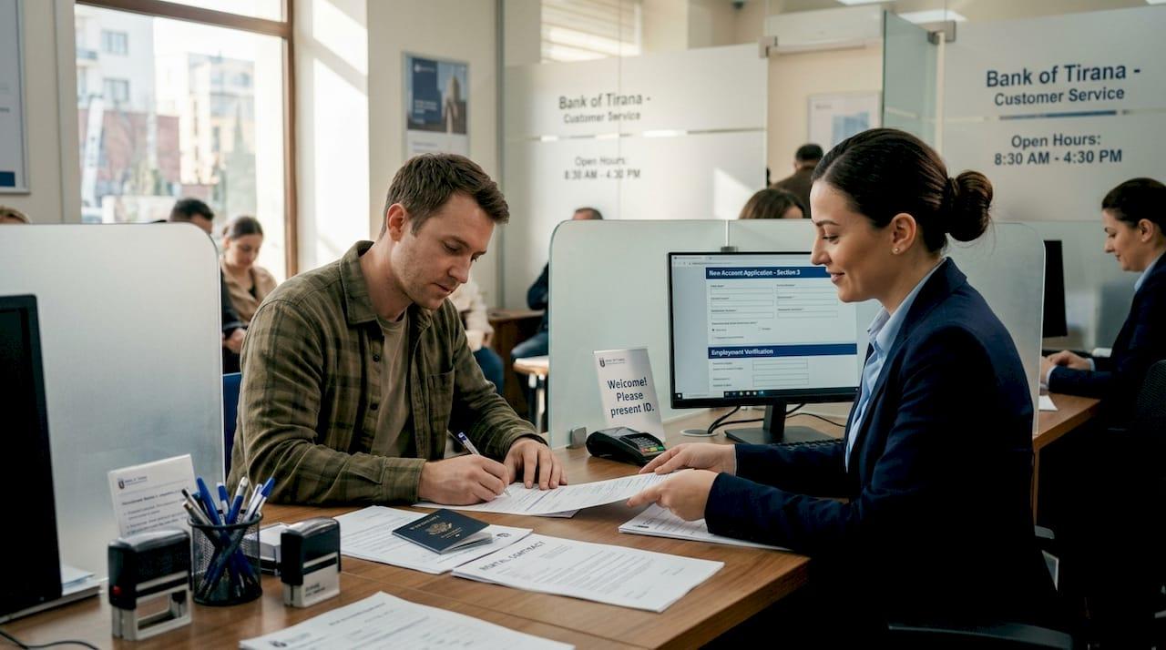 How to open a bank account in Albania as a traveler