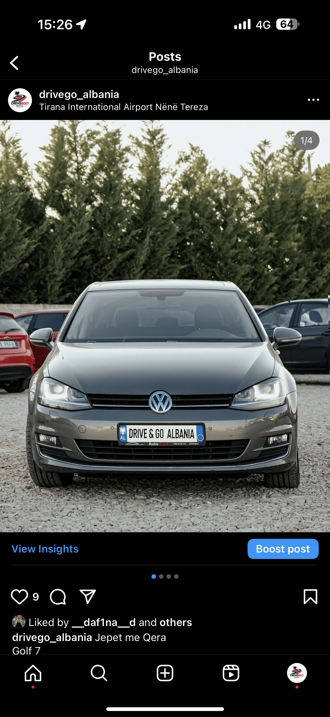 Volkswagen Golf for rent